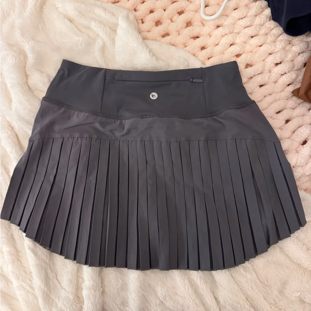 Baleaf Dark Gray Pleated Mini Skirt - Image 3