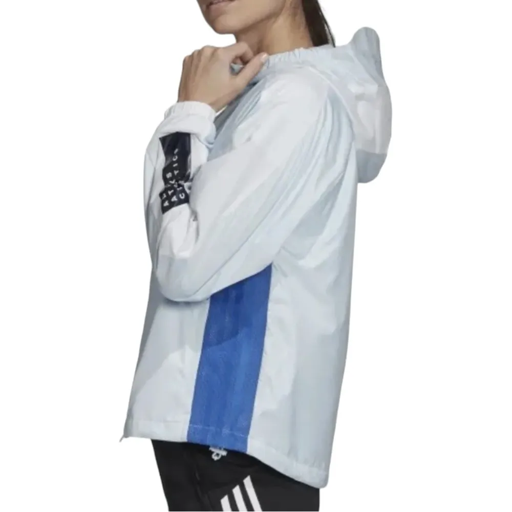 Adidas Originals WND Loose Fit  Fleece Lined Zip Jacket Sky Tint Large - Image 2