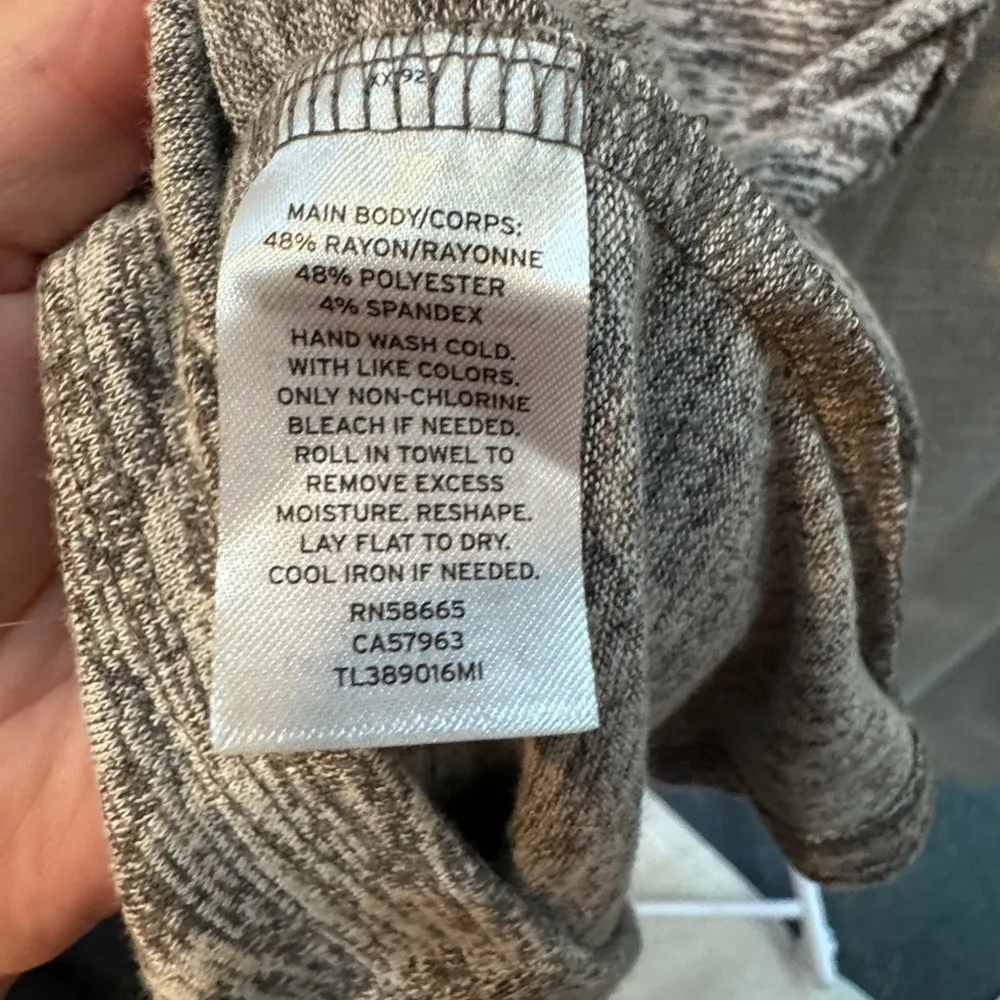 New Leith Womans Small Grey Heather Faux Wrap Dress Side Cinch NWT - Image 7