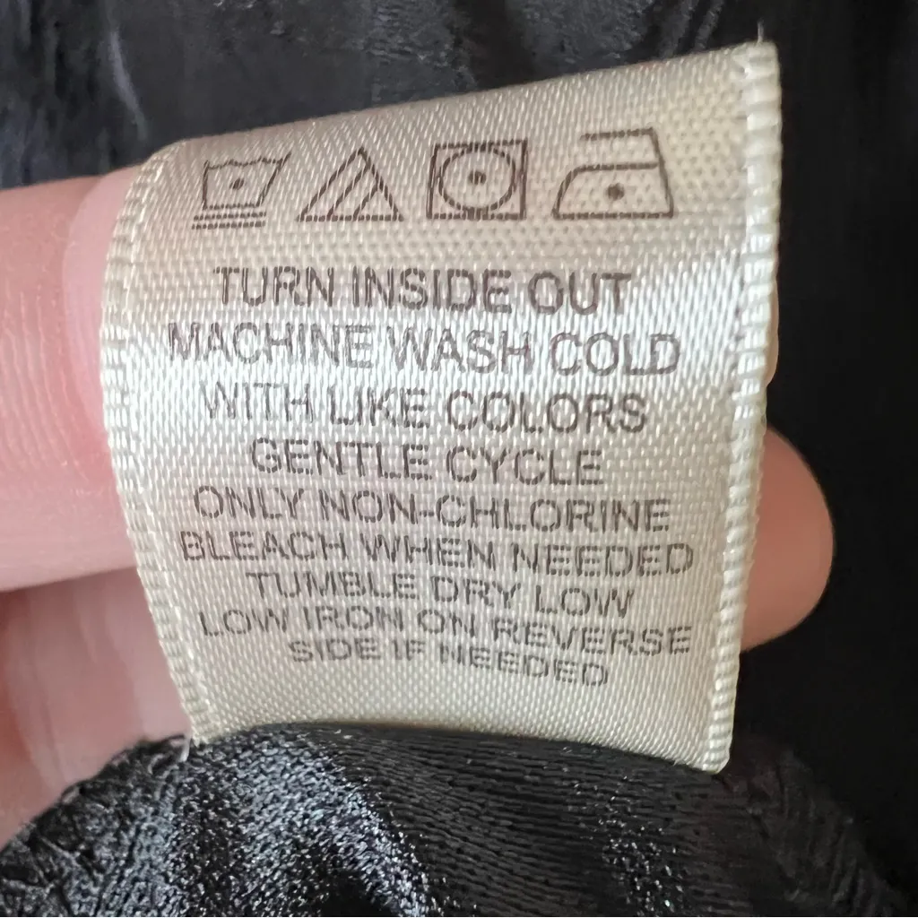 Thirty/Thirty LA Black Babydoll Mini Dress Sz Medium Peasant Smocked Milkmaid - Image 8