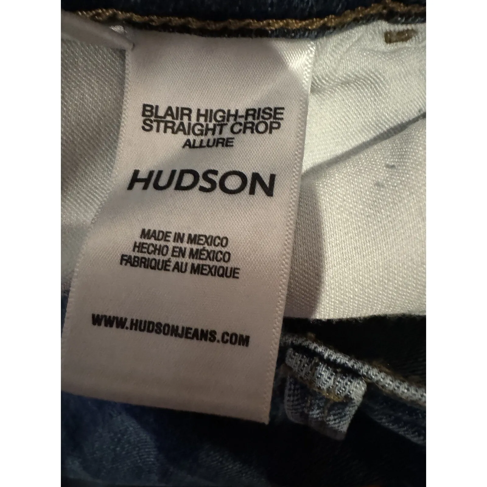 Hudson Jeans Blair High-Rise Allure Straight Crop Jean Women's Size 29 $225.00 - Image 7