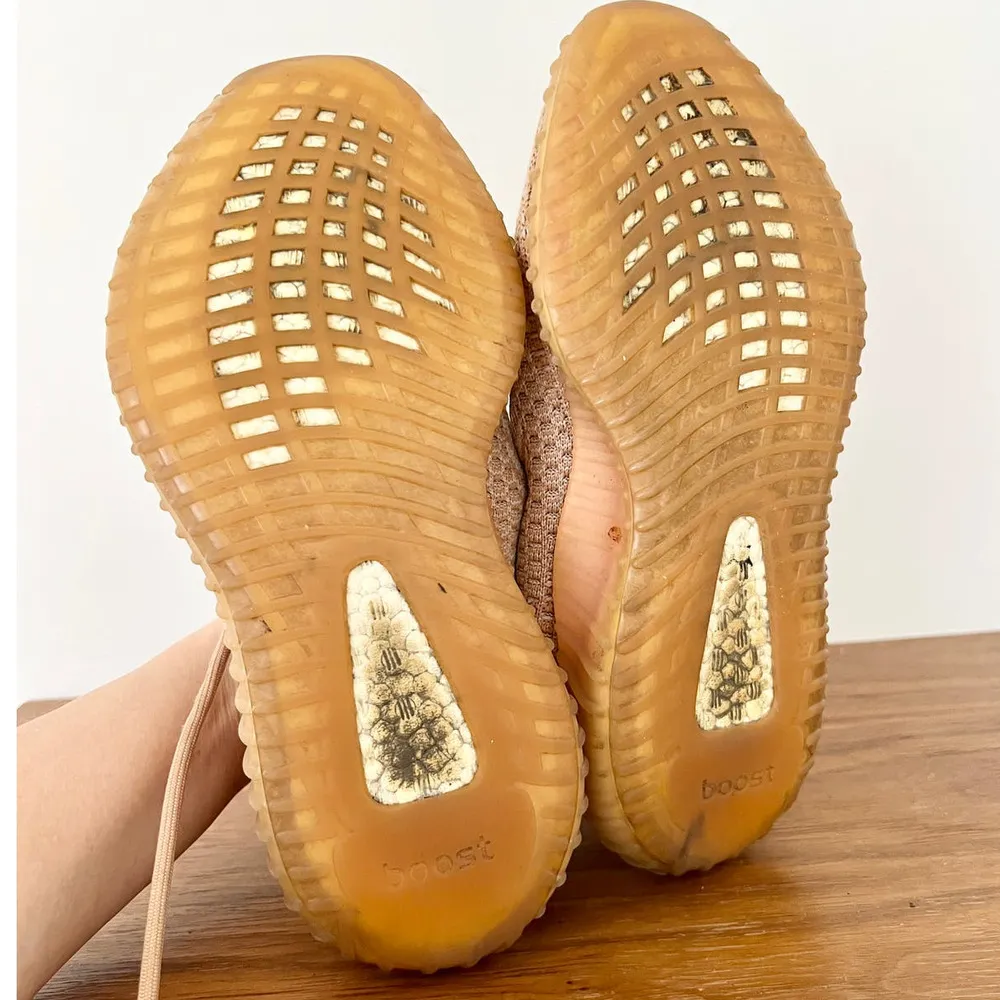 Adidas Yeezy Boost 350 V2 Clay Sneakers Shoes Low Top Orange Women's Size US 6 - Image 9