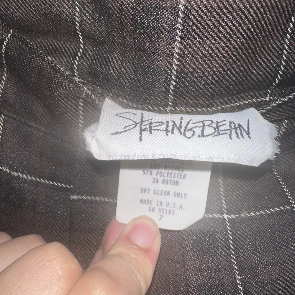 StringBean Womens VTG 90s Y2K Black Purple Plaid Goth Academia Skater Skirt Sz M Size M - Image 4