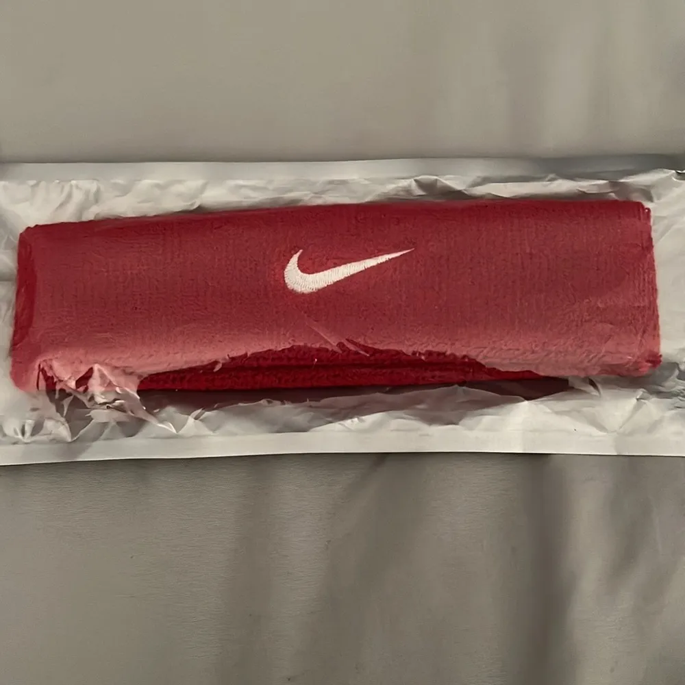 🆕 Nike Swoosh Red White Sweat Headband Unisex - Image 4
