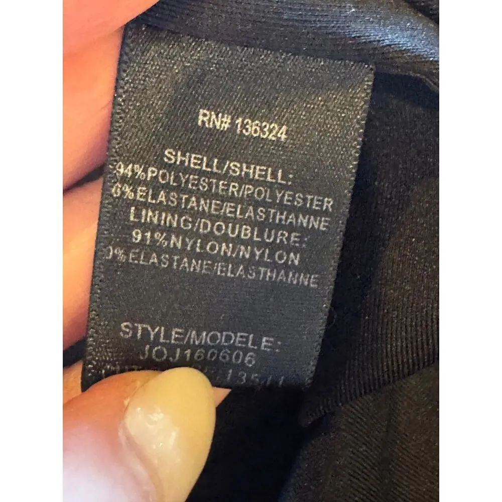 Halston Heritage Dress XS Women‎ Stretch Matte Jersey Long Sleeve Gown Cocktail - Image 13