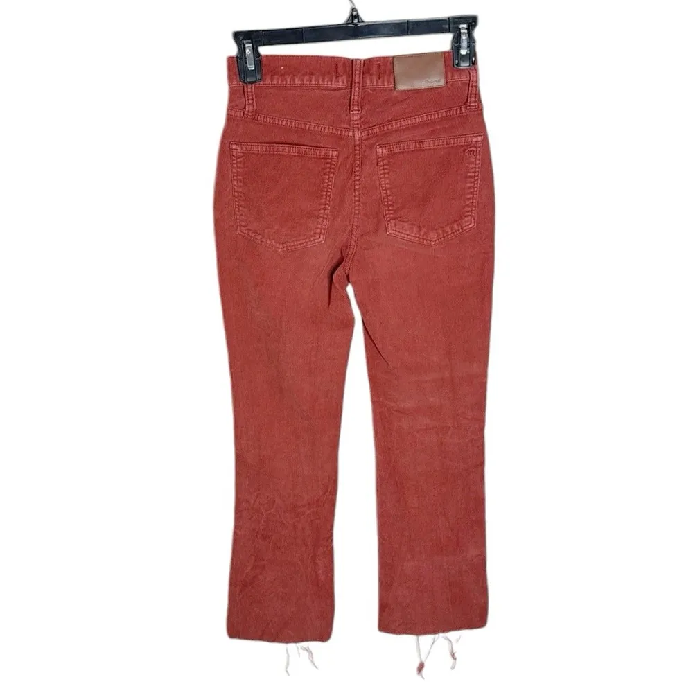 Madewell Cali Demi-Boot Jeans Corduroy: Button-Front Edition Canterbury Red 23 - Image 2