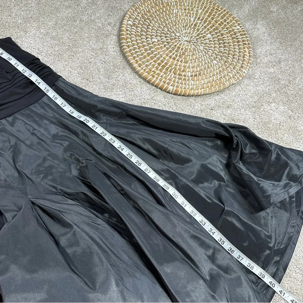 Tadashi Shoji Black Taffeta Fit and Flare Cocktail Formal Evening Dress Size 6 - Image 14