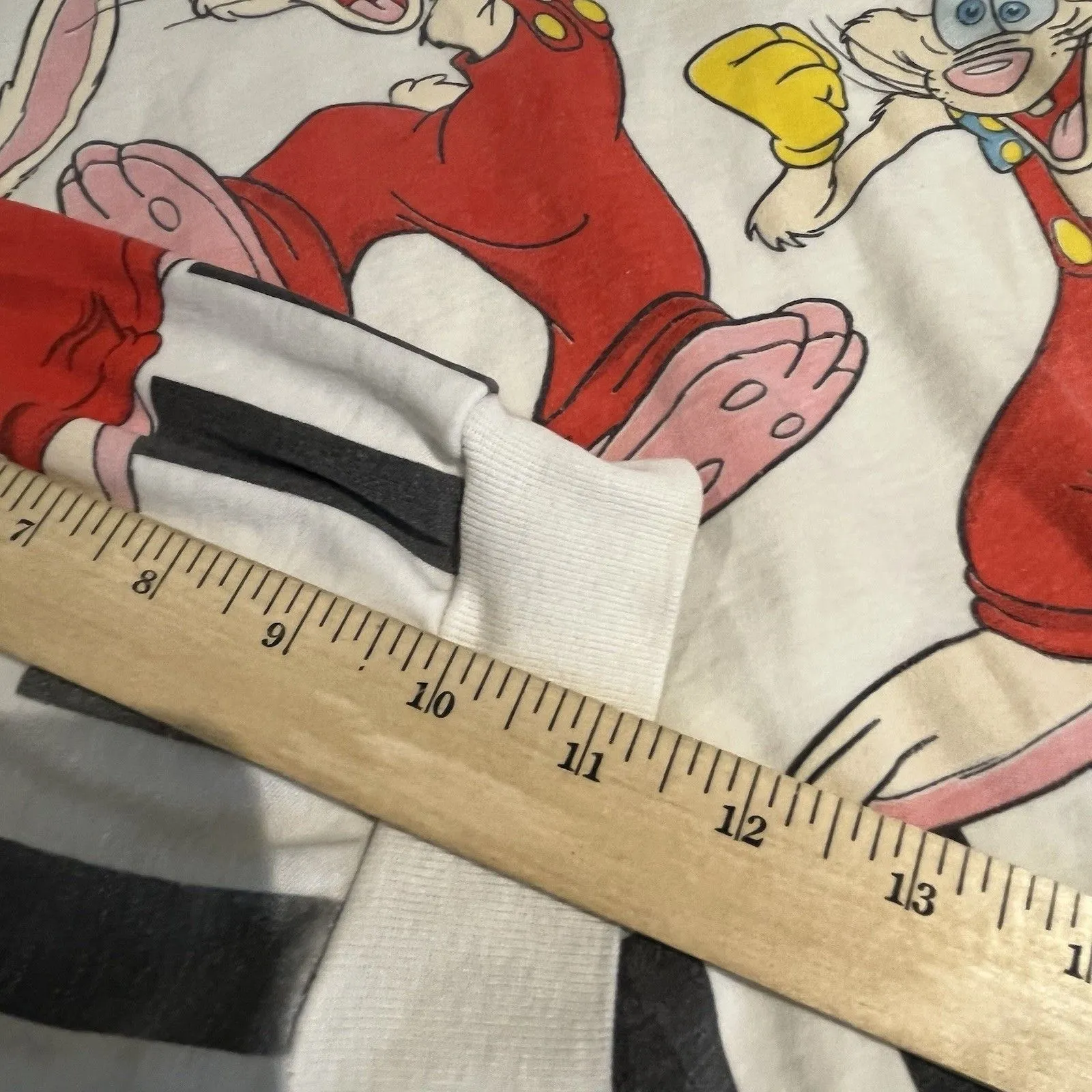 VTG Disney women's L / 42 1987 Rodger Rabbit long sleeve shirt made in USA - Image 6
