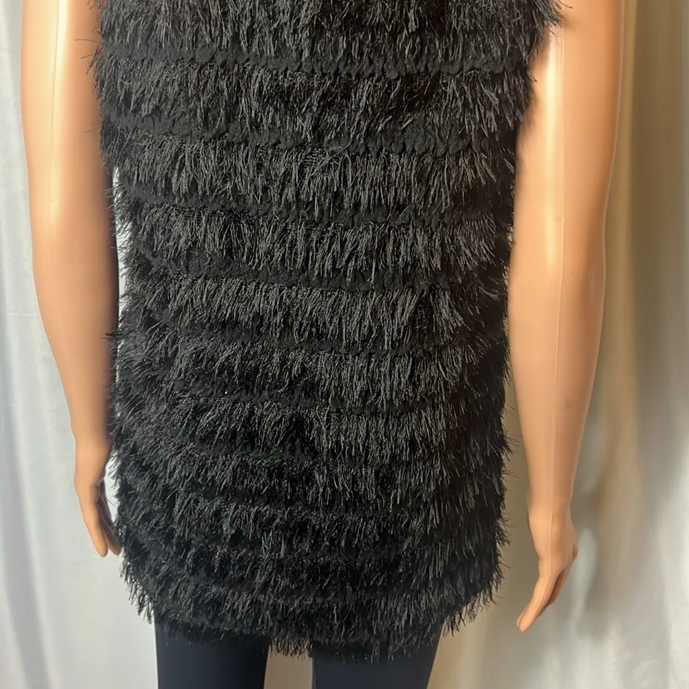 Betsey Johnson Fringe Western Goth Vest Size S - Image 9
