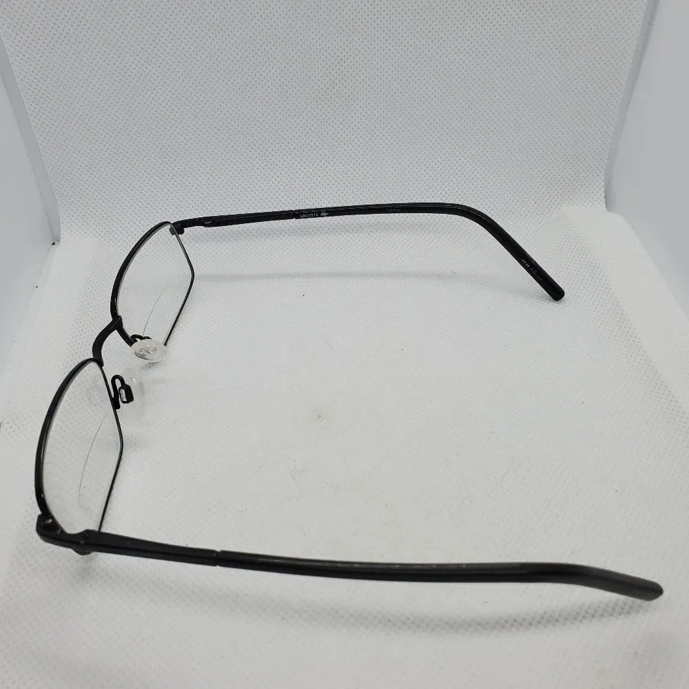 Lacoste Black Prescription Glasses Frames, Case, & Dust Bag - Image 5
