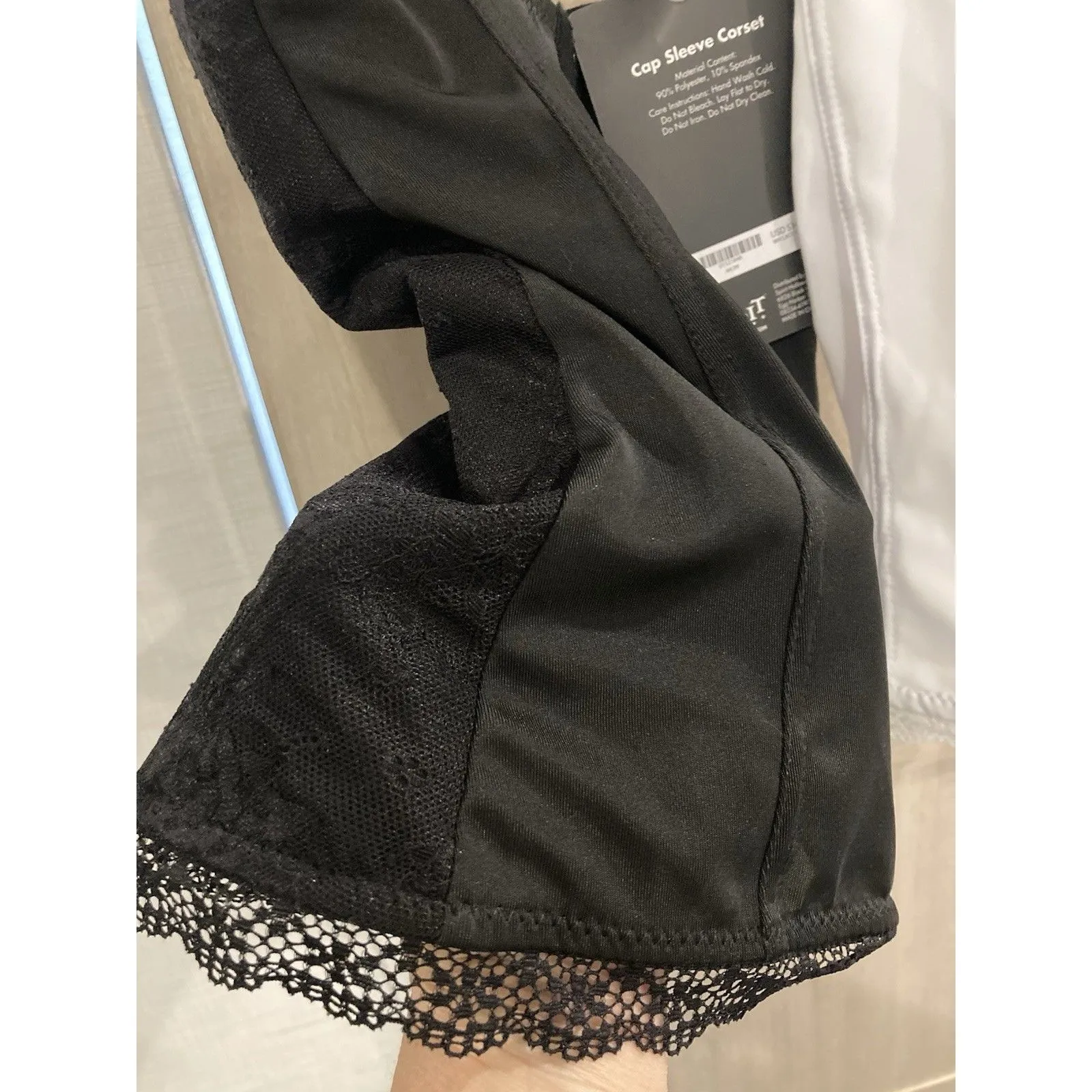 Lace Corsets White Black Coquette Whimsigoth Cap Sleeve Floral Top Women S Lot/2 - Image 11