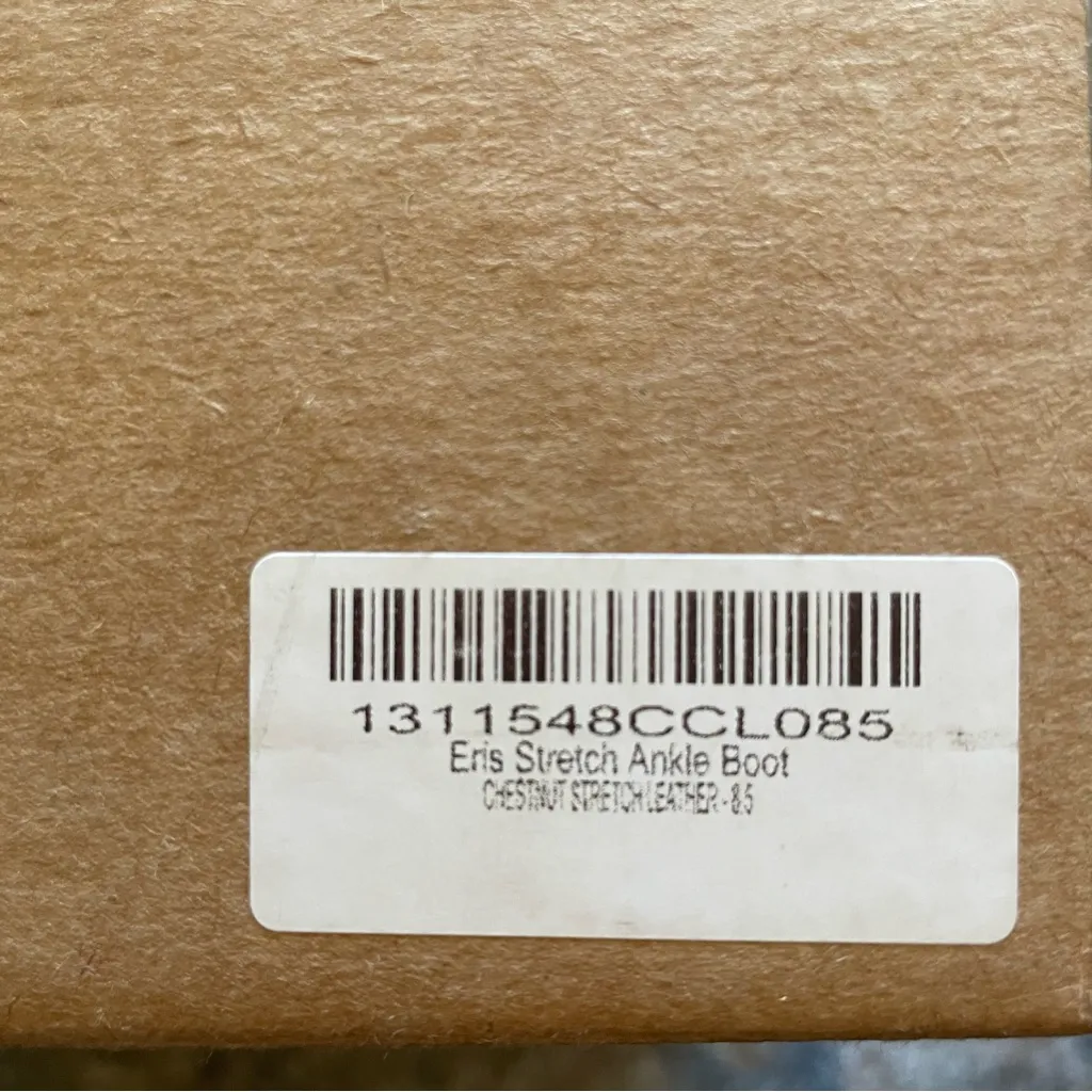 Reformation Enis Stretch Leather Ankle Boot 8.5 in Chestnut Brown - Image 7