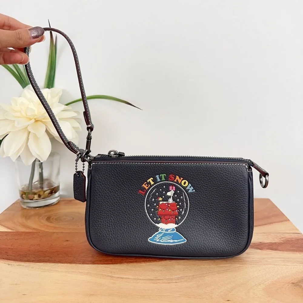 NWT Coach X Peanuts Nolita 19 With‎ Snoopy Let It Snow Motif - Image 3