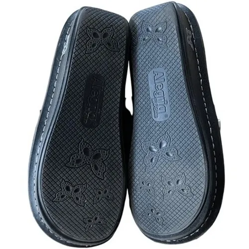 Alegria DEN 735 Mary Jane Comfort Shoes Womens Size 37 Metallic Silver Leather - Image 7