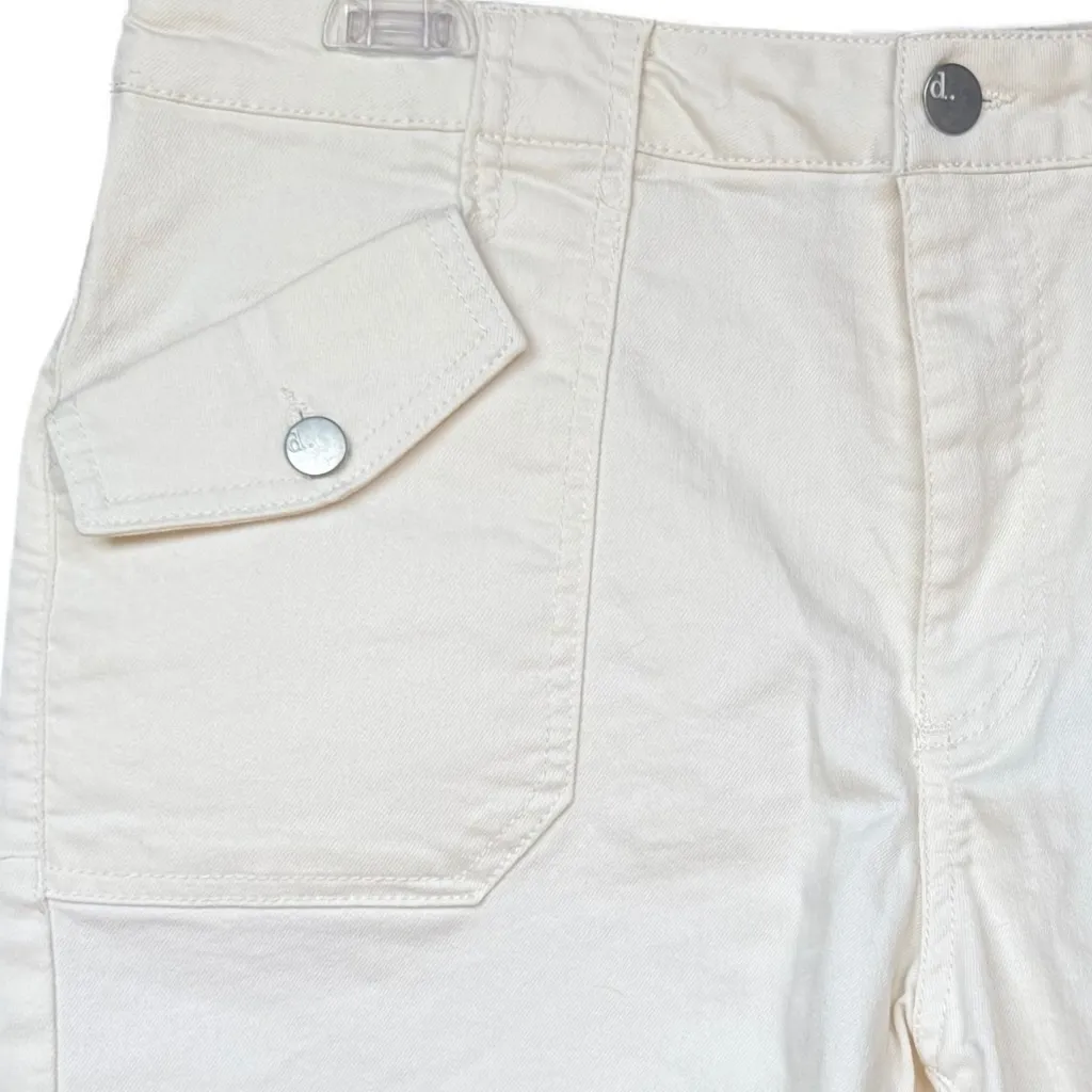 d. jeans‎ Off White Denim Shorts Sz 14 - Image 2