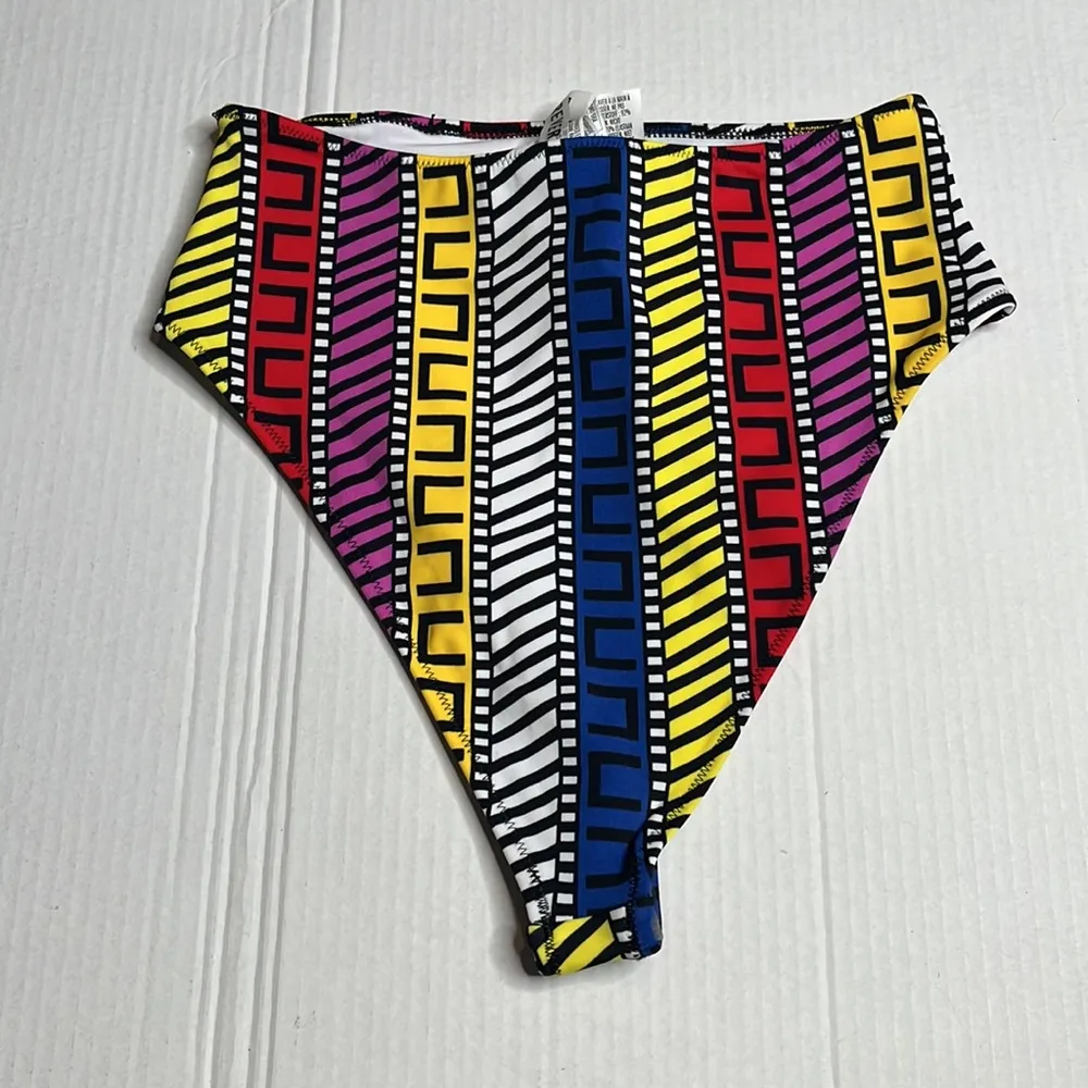 Forever 21 Womens Aztec pattern high waisted bikini bottoms - Image 2