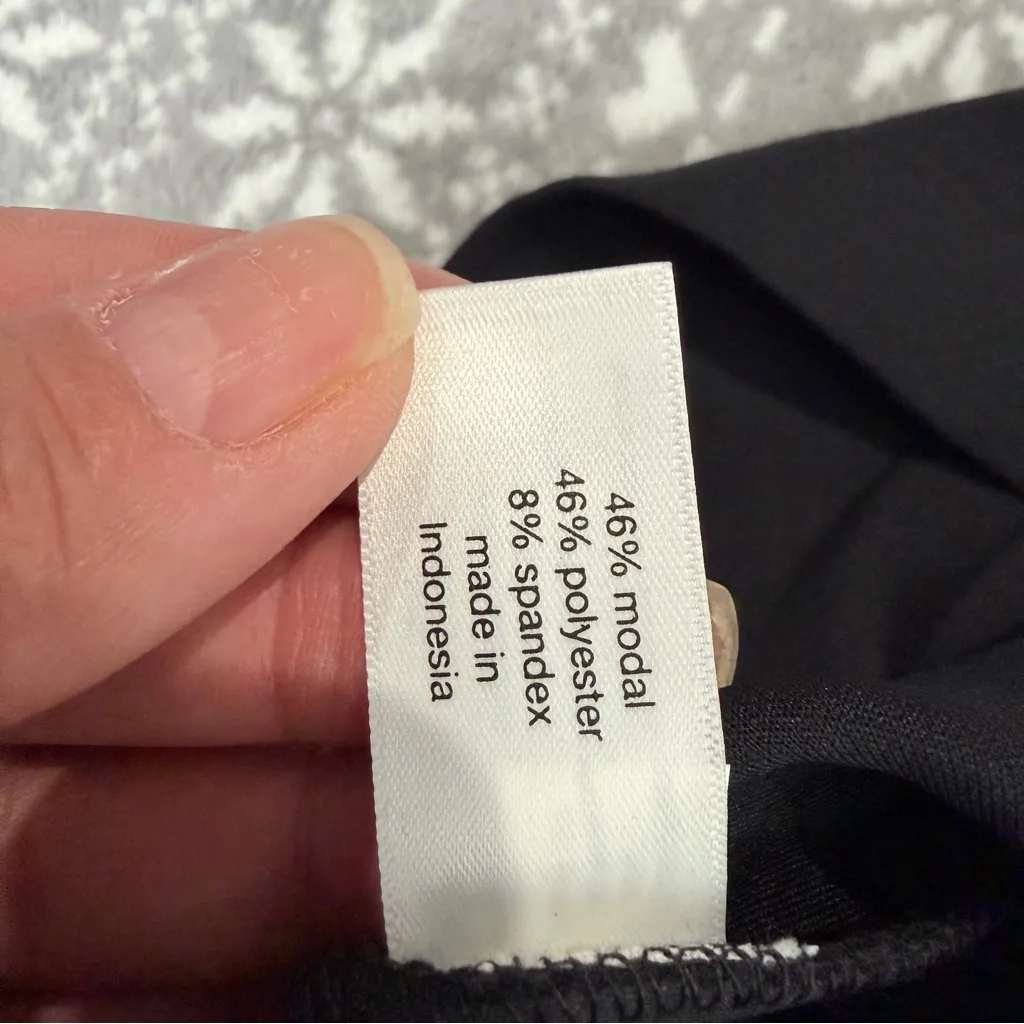 NWT Lane Bryant Black Wide Leg Journey High Rise Pant Pull On Pockets 26 Petite - Image 6