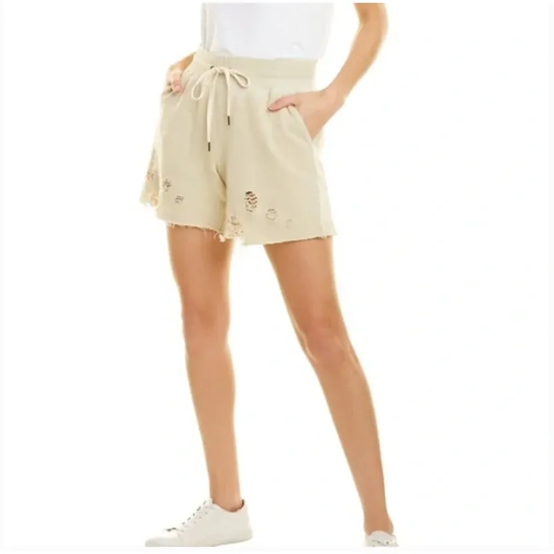 N: Philanthropy Coco Shorts Distressed Vintage Bone Beige Women Size XS - NWT - Image 3