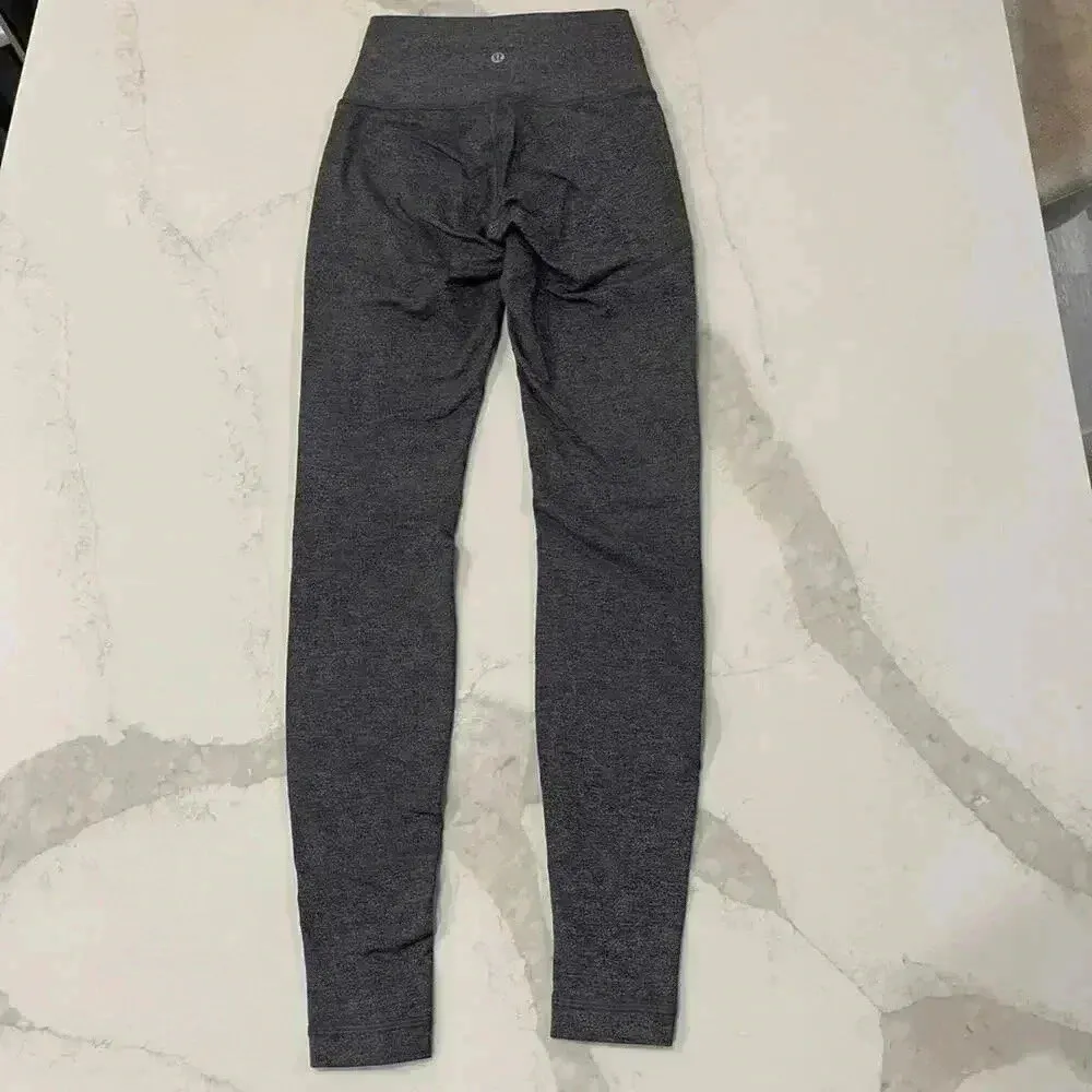 Lululemon Women Wunder Under HR 7/8 Tight *SE Tech Luxtreme Gray Women’s Size 4 - Image 4