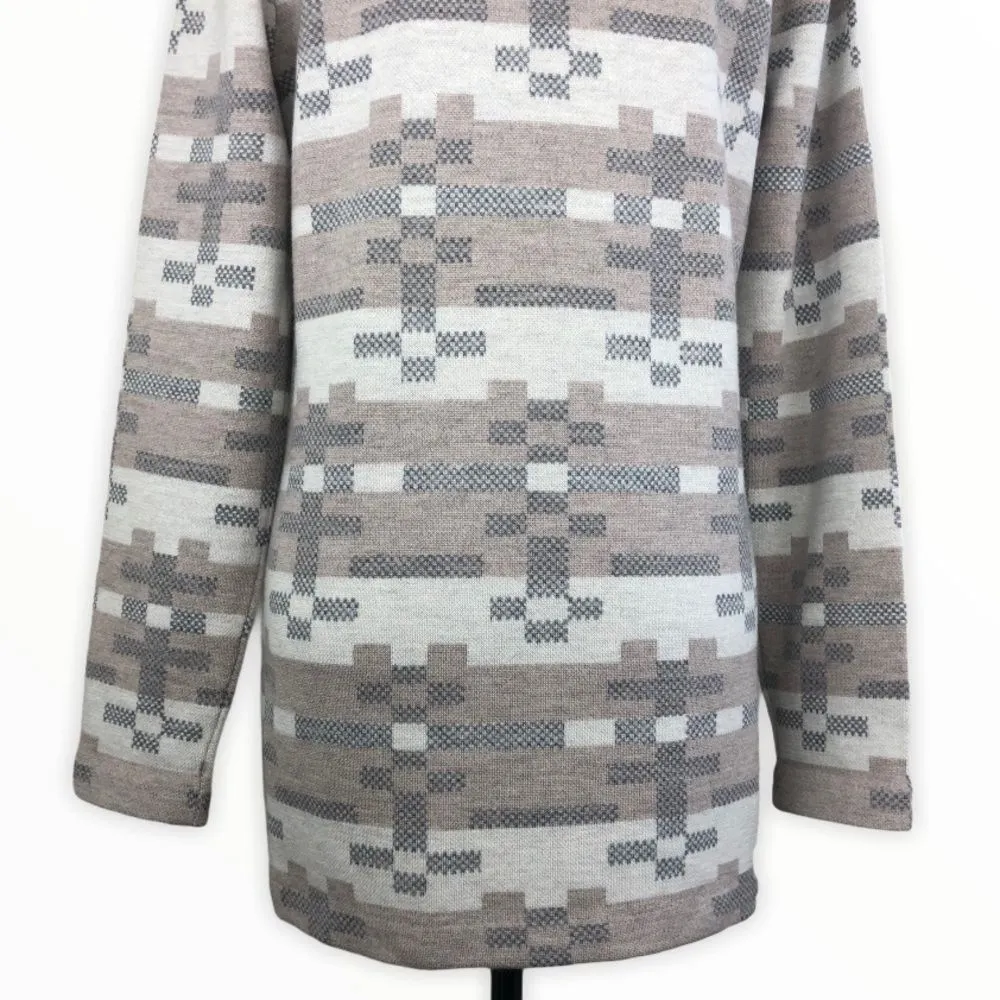 Pendleton Snow Cloud Grey Southwestern Button Cardigan Long Sleeve size Small - Image 10