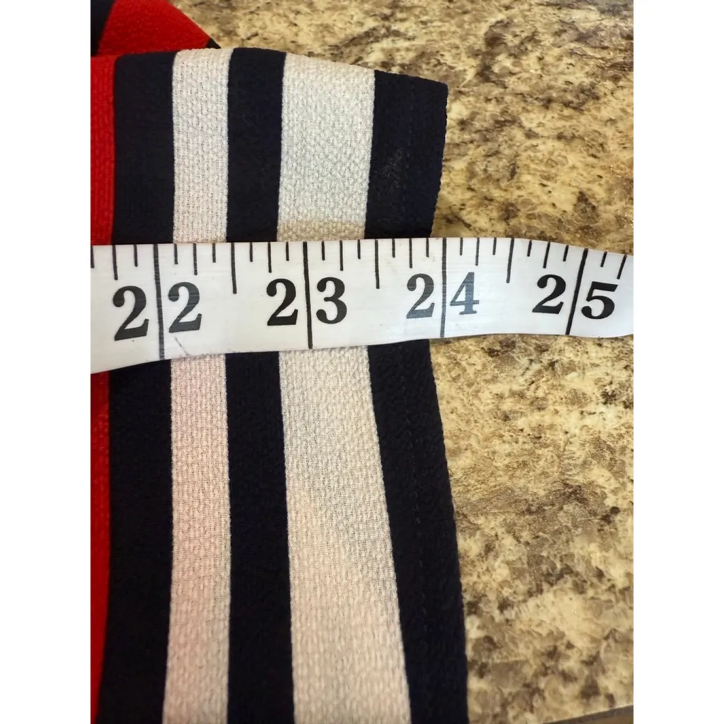 Women's Together Clothing Striped Tank Top S Navy Red White - Image 4