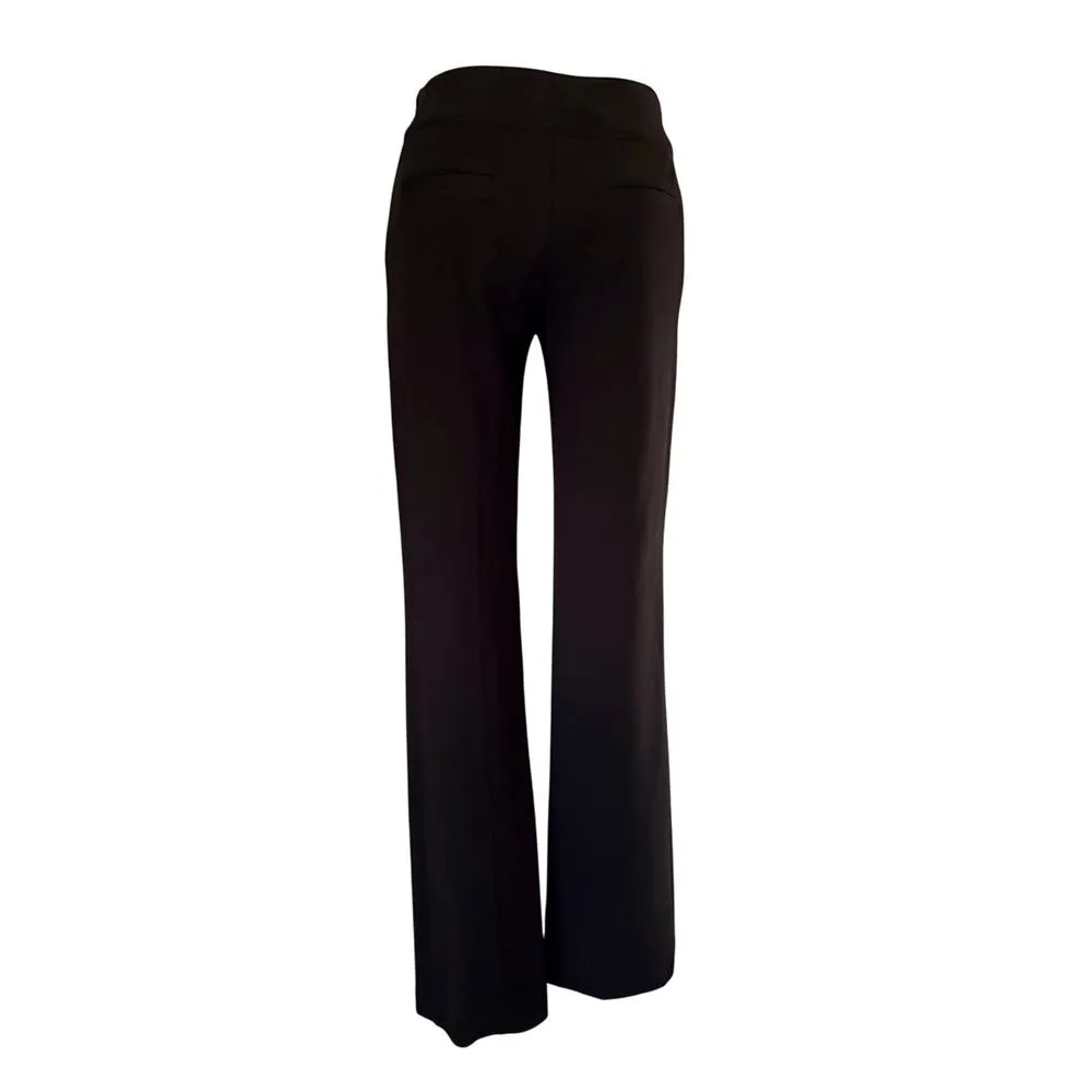 Cache Black Self Belt Pant Gray Sueded Insert Animal Trim Inside Stretch NWT$128 - Image 9