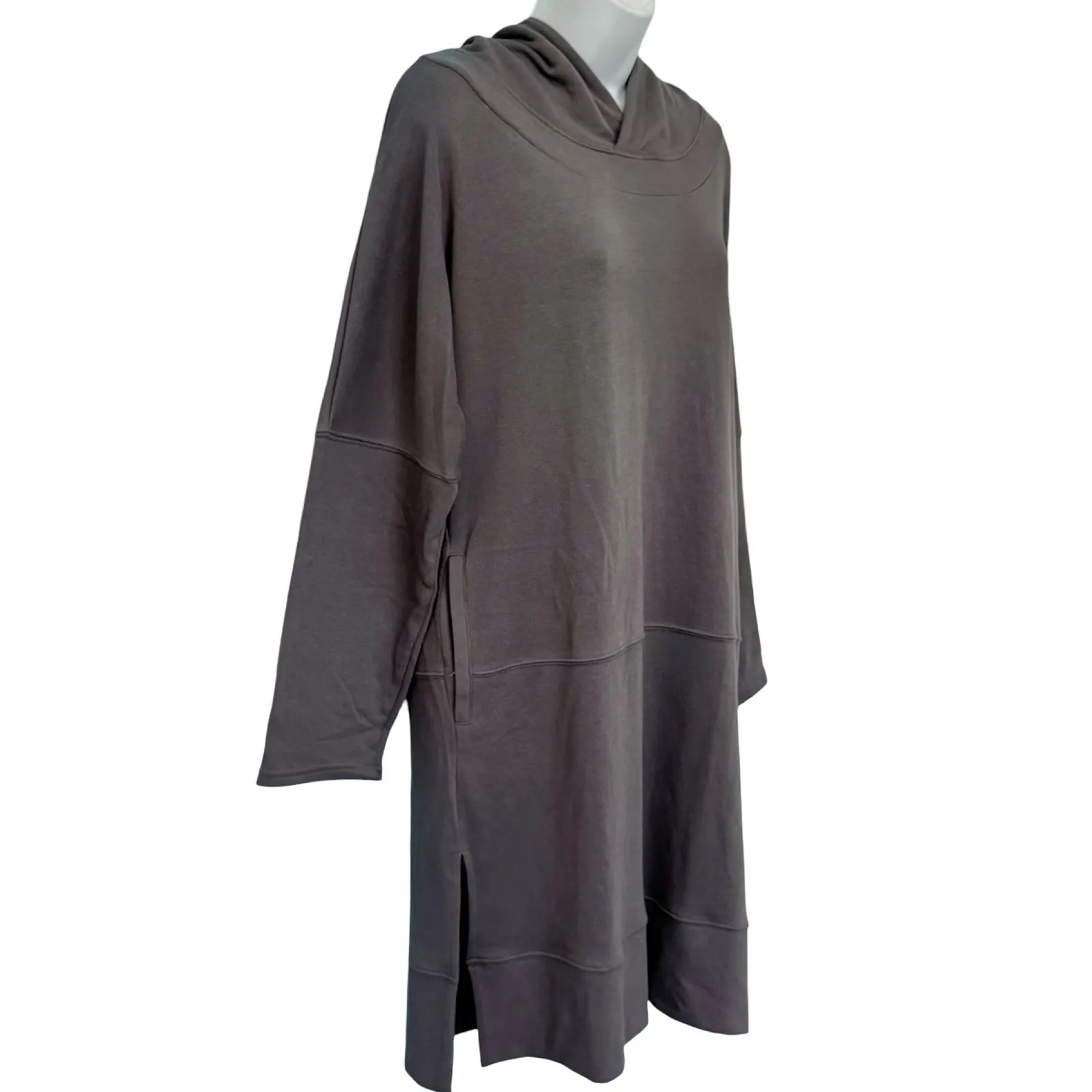 Intimately Free People Gray Kicking Around Tunic Hoodie Dress Pockets size S - Image 6