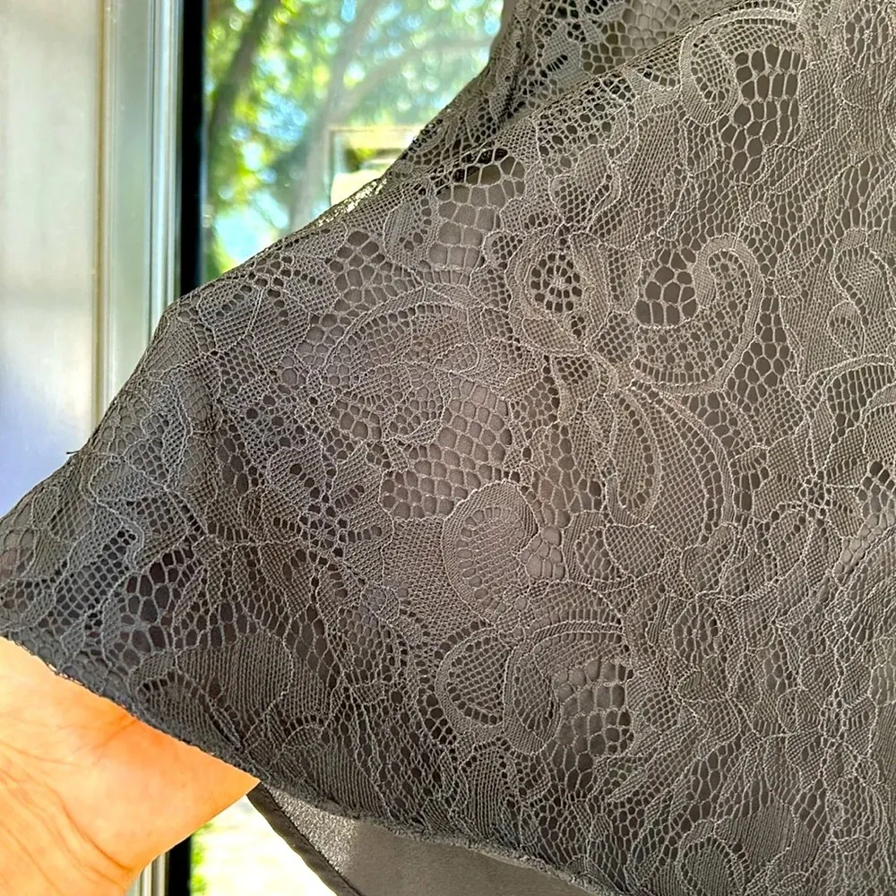 Metaphor  Black Lace Top - Image 2