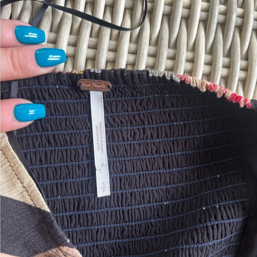 Free People Rae Crop Halter Top small‎ boho layered festival cowgirl - Image 5