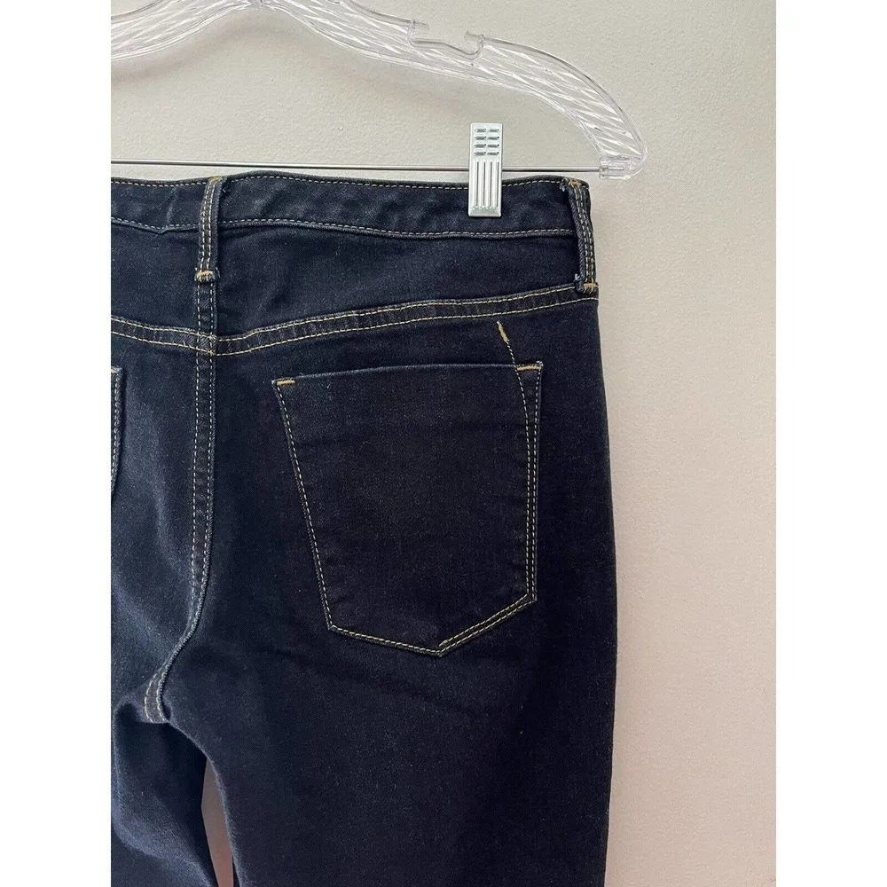 Mossimo Mid Rise Curvy Straight Stretch Denim Mid Rise Jeans Size 28 Short Blue - Image 4