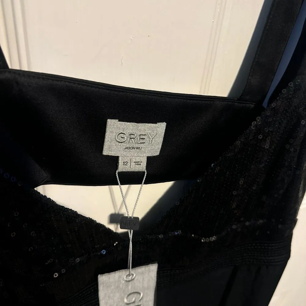 JASON WU  cutout sequined satin trimmed twill midi dress 12 - Image 10