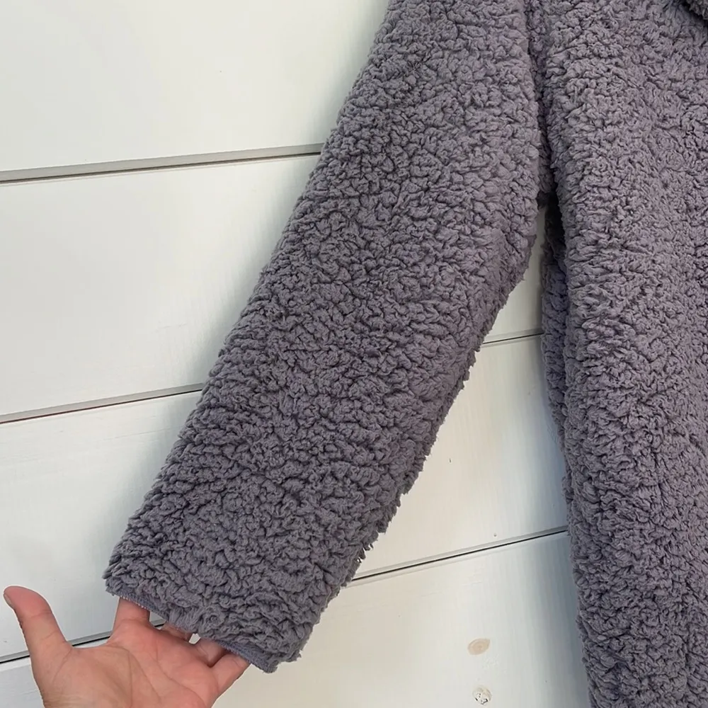 Urban Outfitters Purple Sherpa Jacket One Size - Image 12