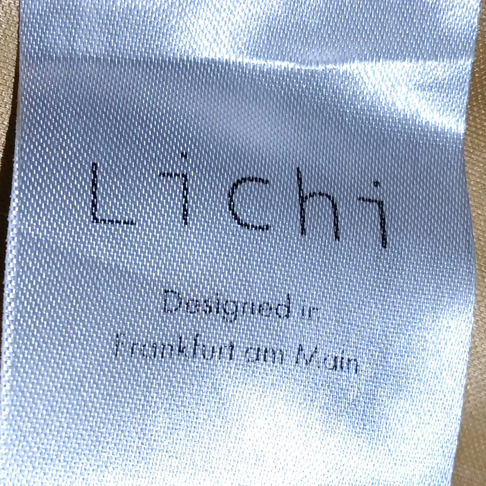 Lichi Faux Leather Crop Top Size S Brown - Image 5