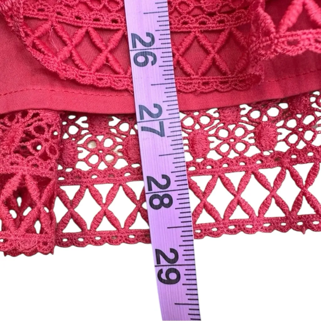 EVEREVE Red Juliana Mini Dress Size S - Image 9