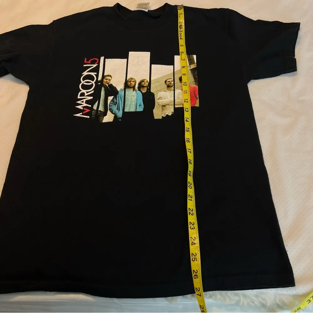 Vintage 2004 Y2K Maroon 5 Concert T Shirt Double Sided Unisex Medium FLAWS - Image 9