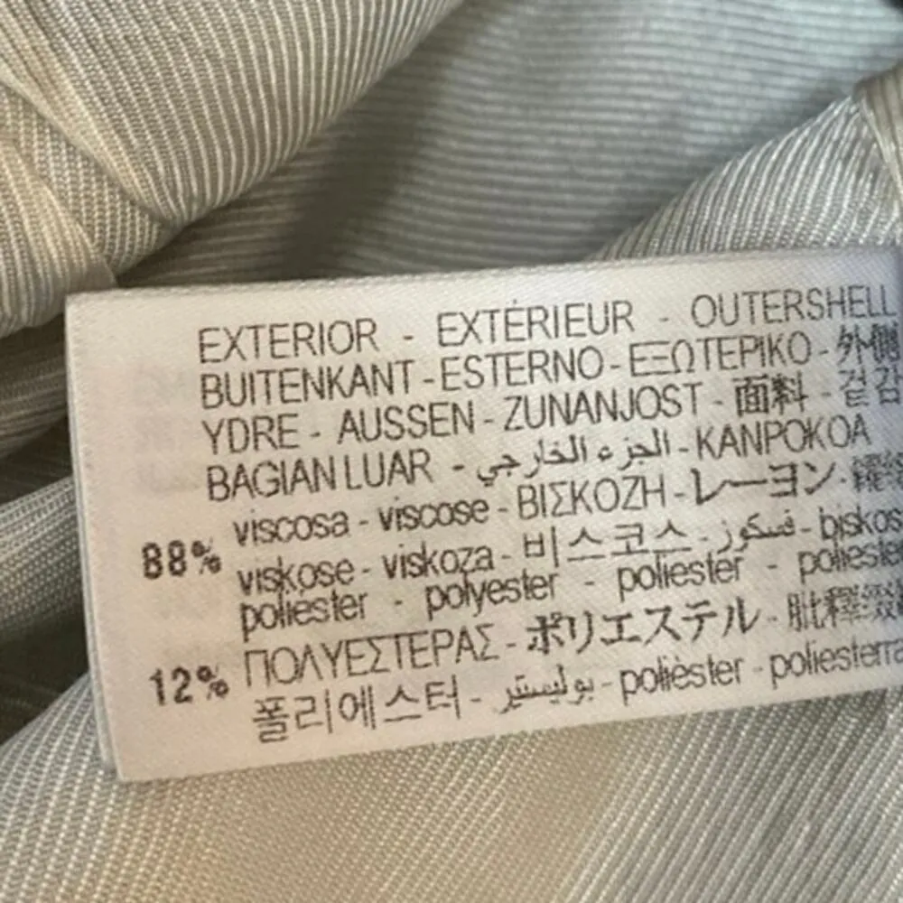 Zara Women's Navy Blue Tie Knit Sleeveless Cropped Cardigan Vest Top Size M - Image 4