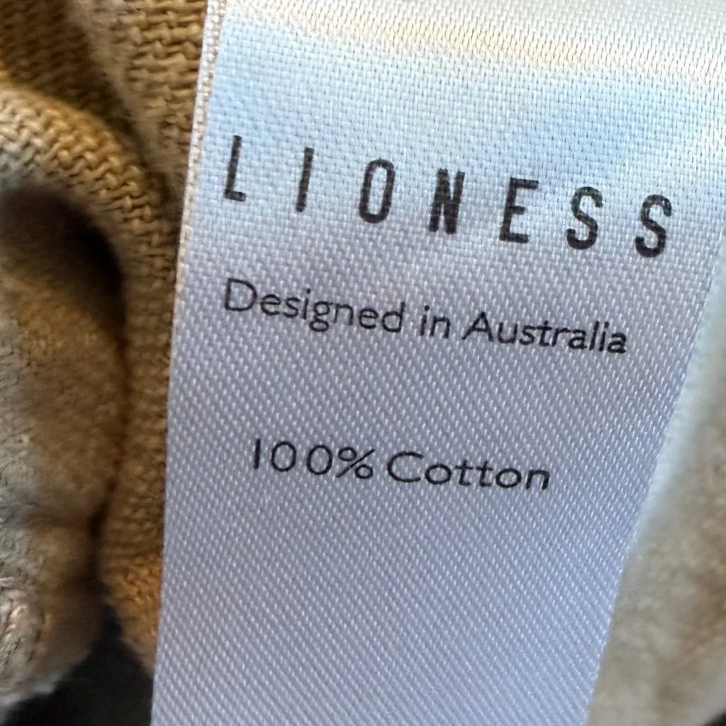 Lioness Miami Vice Cargo Pants Tan Streetwear Chic Casual Size Small Women's - Image 13