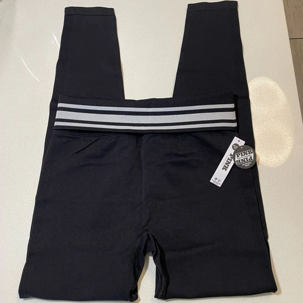 NWT Victoria’s Secret PINK black leggings size S. - Image 2