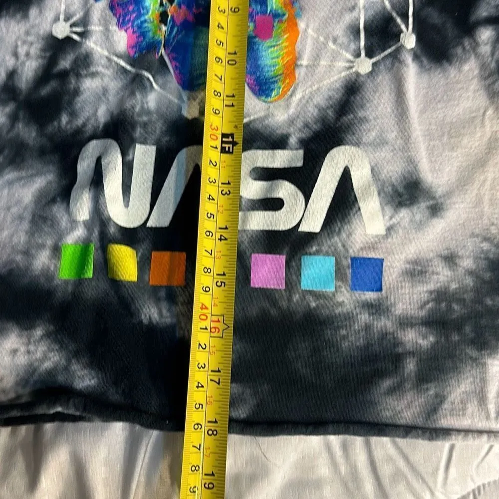 NASA tie dye short long sleeve shirt 3X Gray Size XL - Image 4