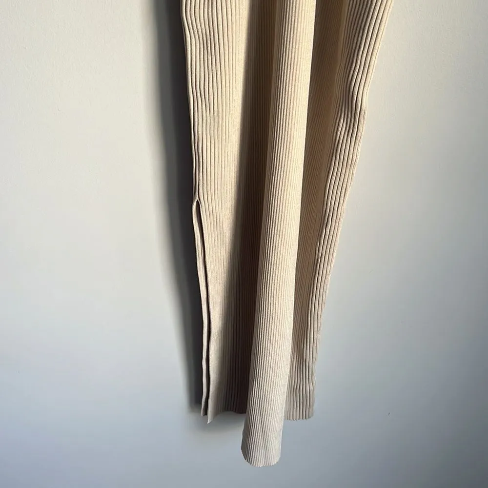 Jonathan Simkhai Tabitha Ribbed Knit Dress Green Size M - Image 9