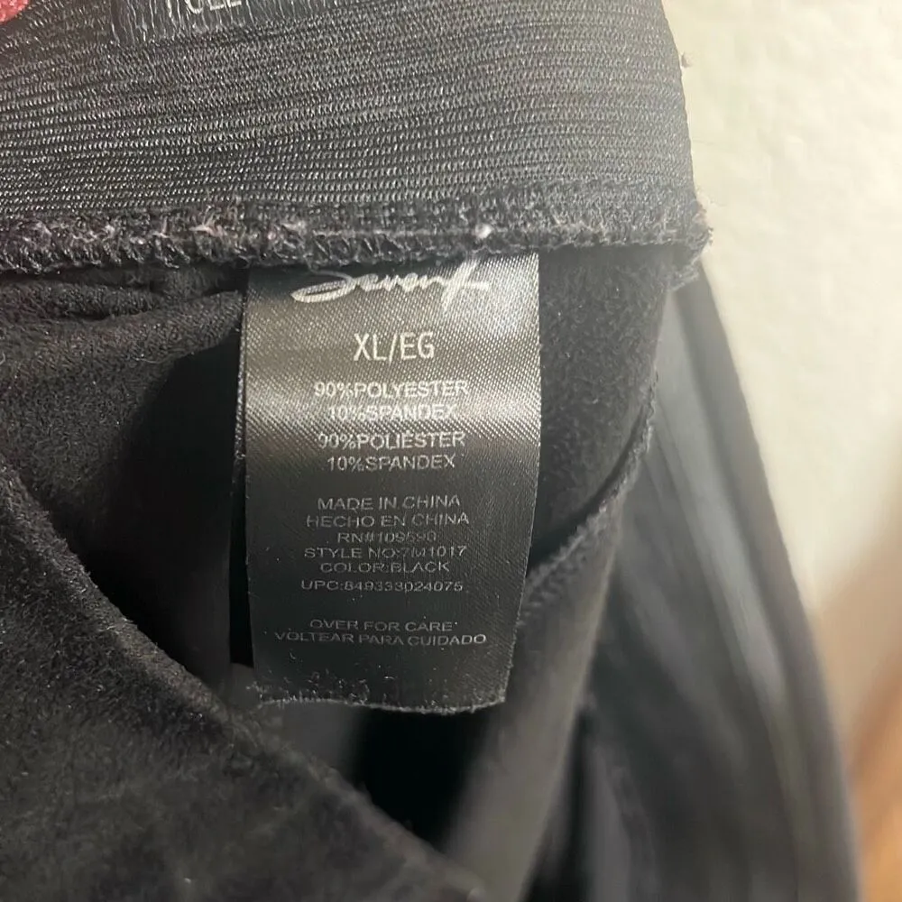 ✨Seven7 Women's Faux Suede High-Rise Pull-On Black Sz XL Leggings✨ - Image 8
