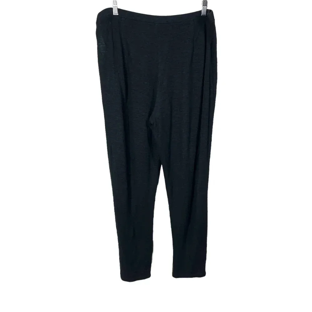 Eileen Fisher‎ Hemp Tapered Pleated Pants Charcoal Gray Size Large - Image 4
