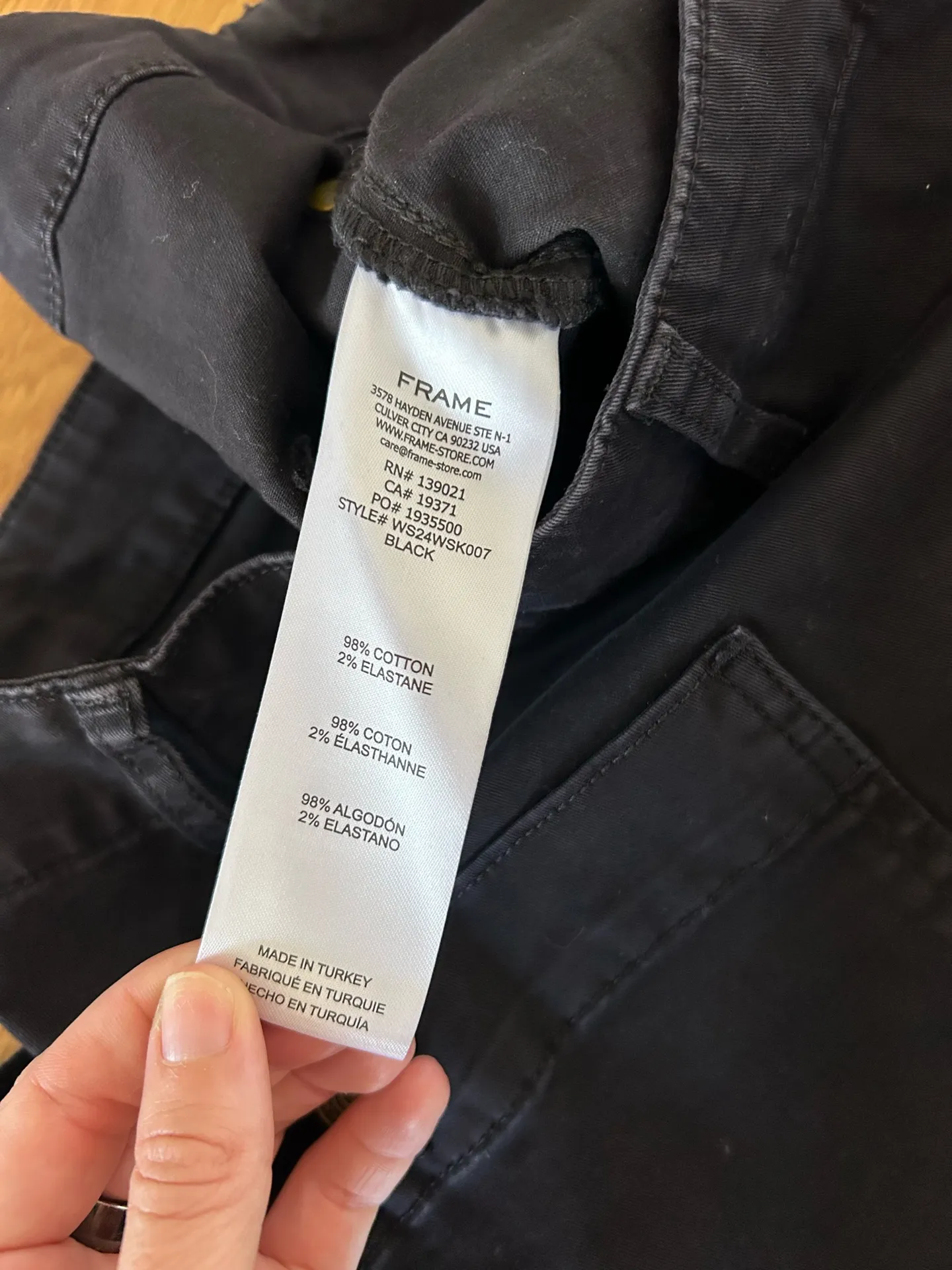 FRAME Black Mini Cargo Y2K Boho Style Skirt Size 30 - Image 6