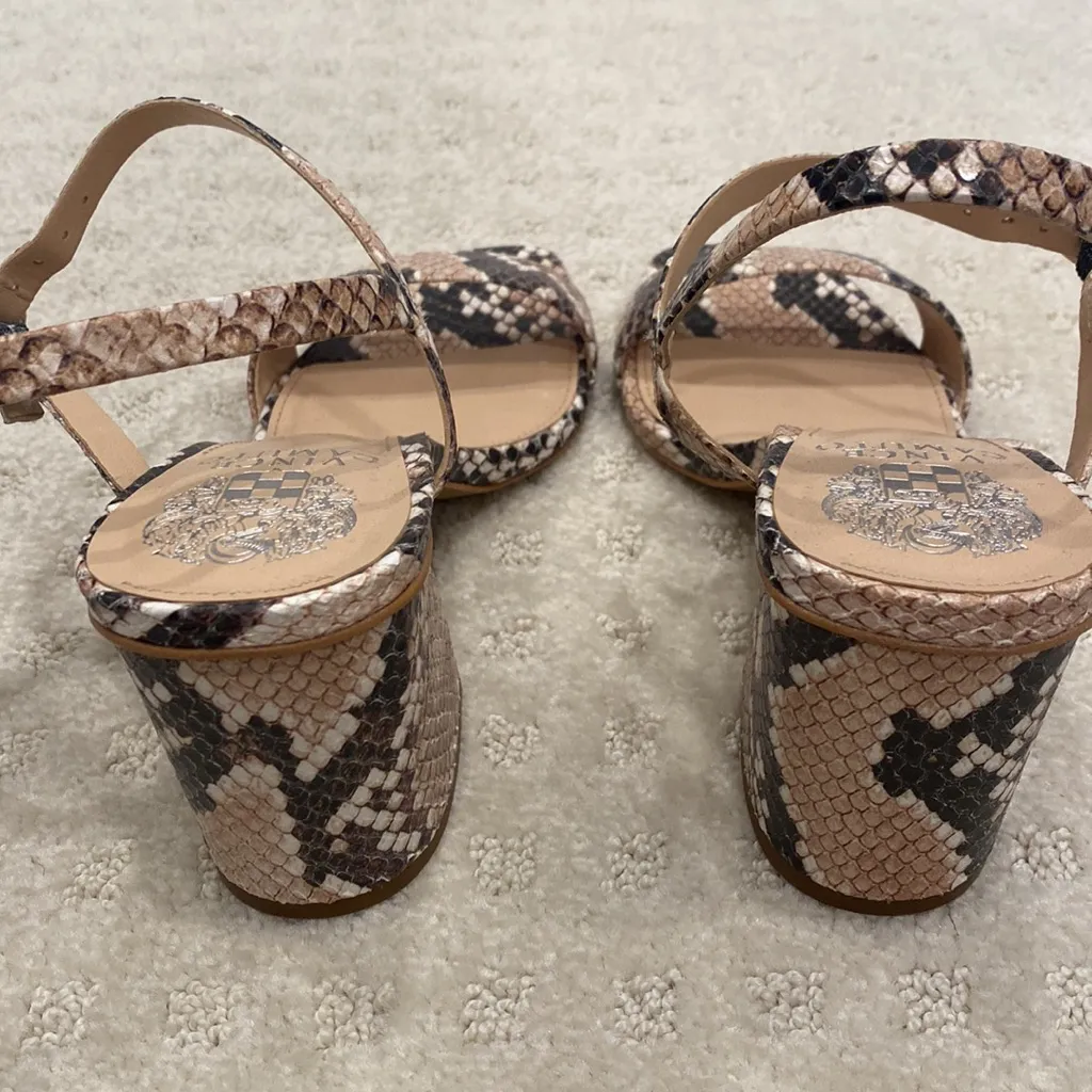Vince Camuto Snake Print Chunky Heel - Image 3