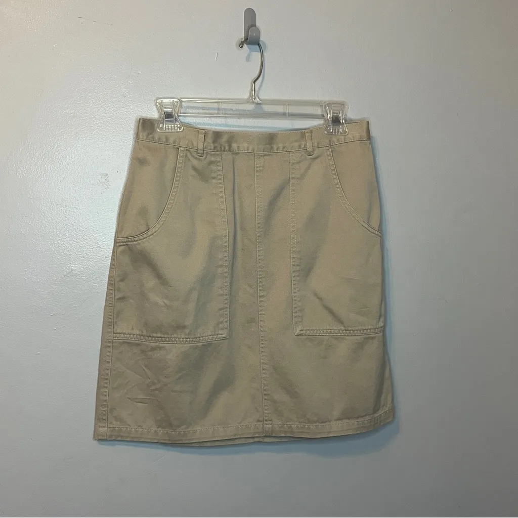 Eddie Bauer Cotton Khaki Skirt Size 10 - Image 3