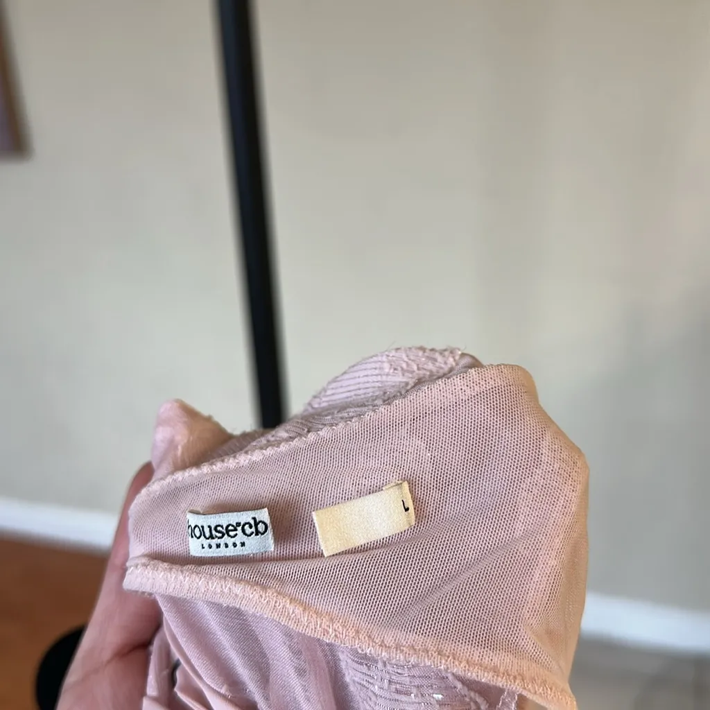 House of CB LISETTE‎ top size L NWOT pink - Image 6