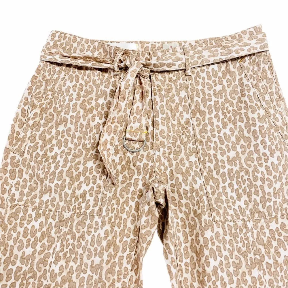 Anthropologie The Wanderer Boyfriend Trendy Casual Pants Leopard Utility Trouser - Image 4