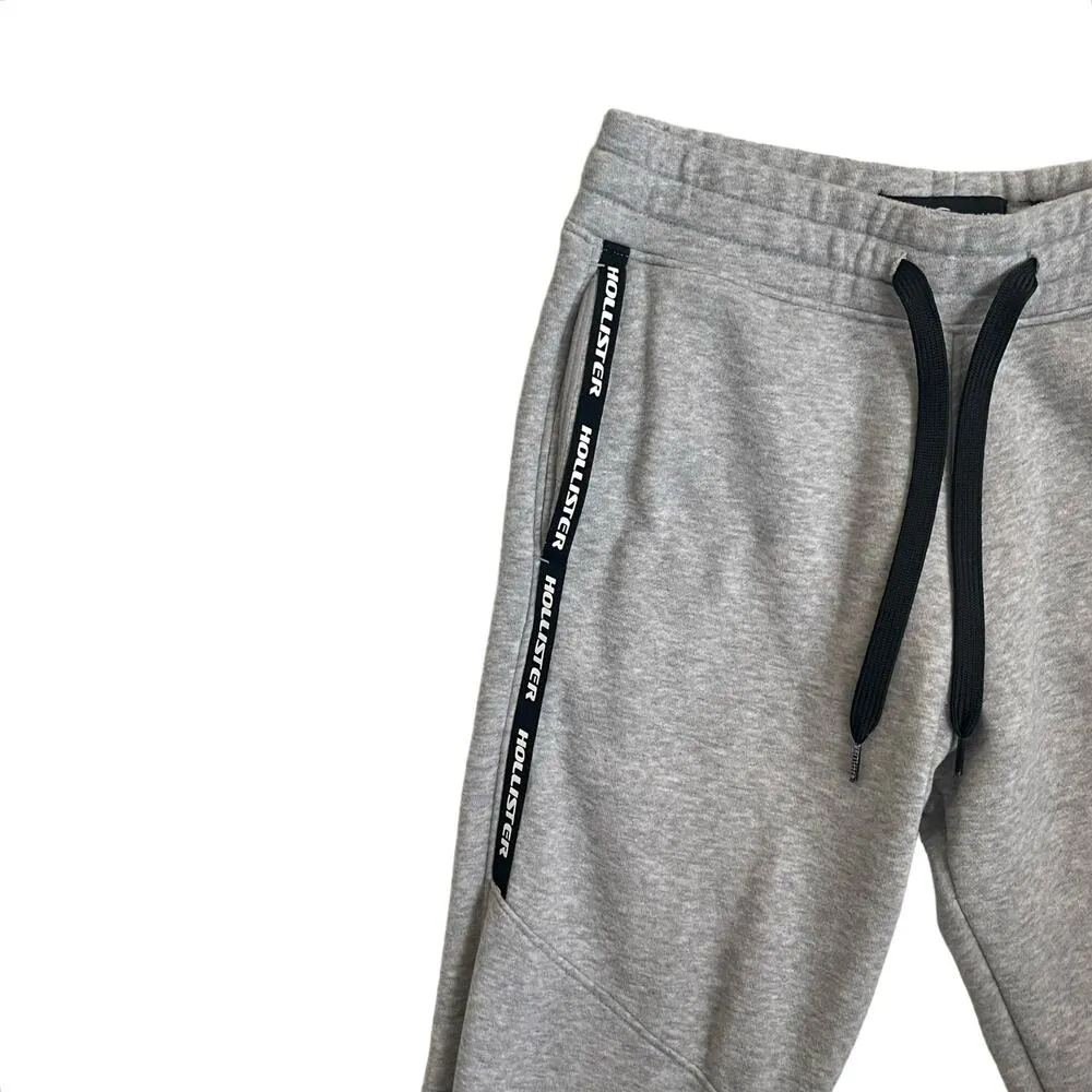 Hollister Women Joggers XS Gray Drawstring Waist Sweatpants Leisurewear Athletic - Image 9