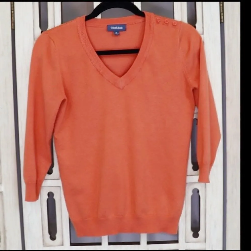 Modcloth Charter School V-Neck Knit Sweater Size S - Image 2