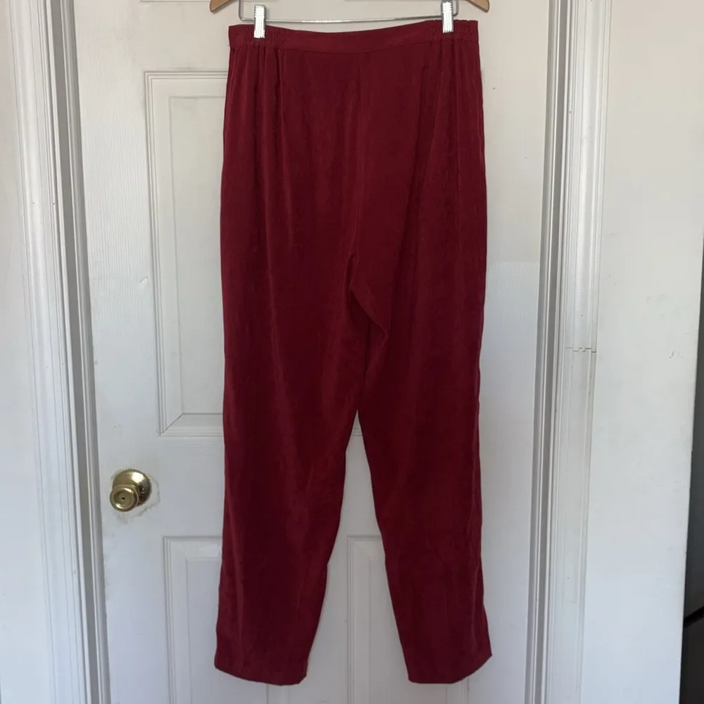 Sag Harbor Red Straight Leg Pants Size 14 - Image 2